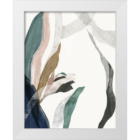 Arabesque I White Modern Wood Framed Art Print by PI Studio