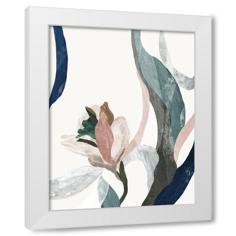 Arabesque II White Modern Wood Framed Art Print by PI Studio