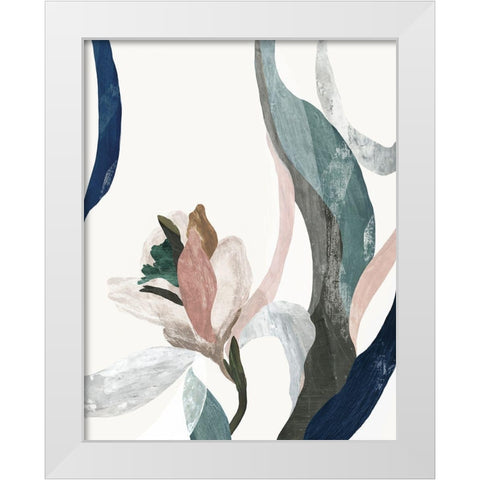 Arabesque II White Modern Wood Framed Art Print by PI Studio