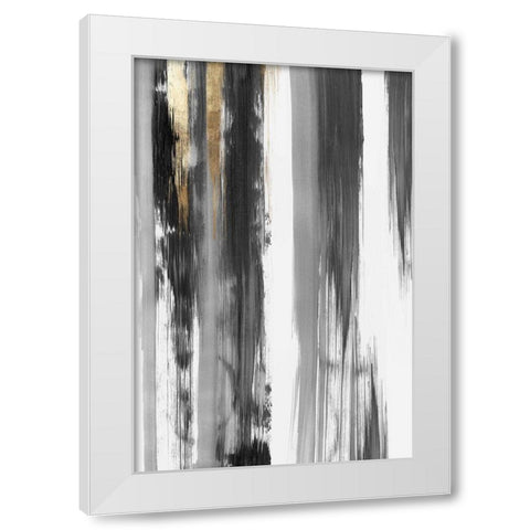 Midas Touch I White Modern Wood Framed Art Print by PI Studio