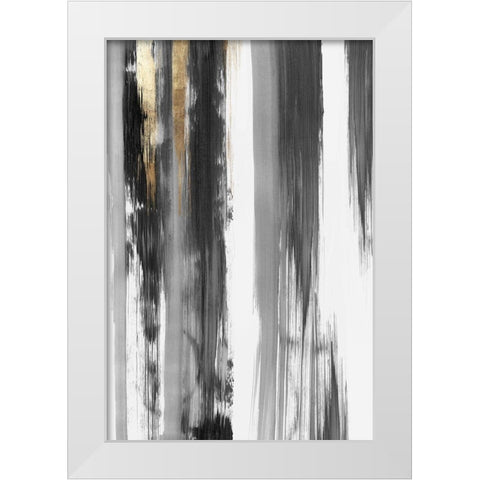 Midas Touch I White Modern Wood Framed Art Print by PI Studio