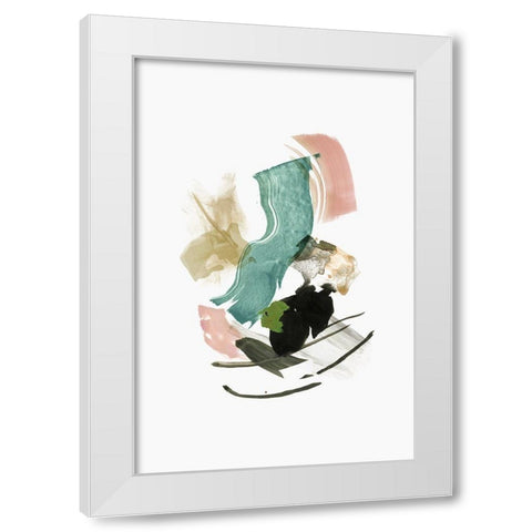 The Nymphs Reply II White Modern Wood Framed Art Print by PI Studio