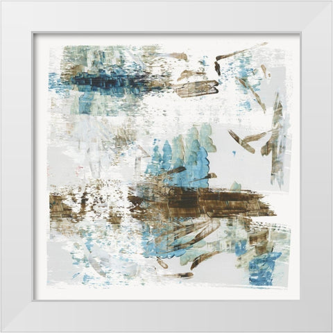 Into Air White Modern Wood Framed Art Print by PI Studio