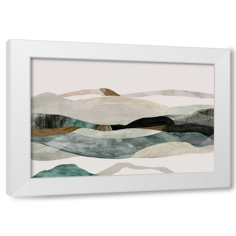 Winter in the Mountains  White Modern Wood Framed Art Print by PI Studio