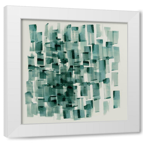 Sea Glass II White Modern Wood Framed Art Print by PI Studio