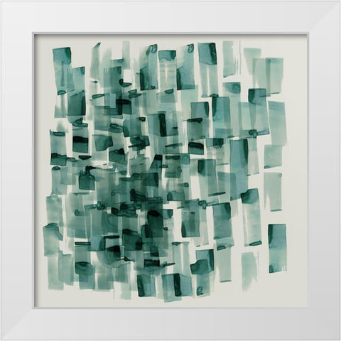 Sea Glass II White Modern Wood Framed Art Print by PI Studio