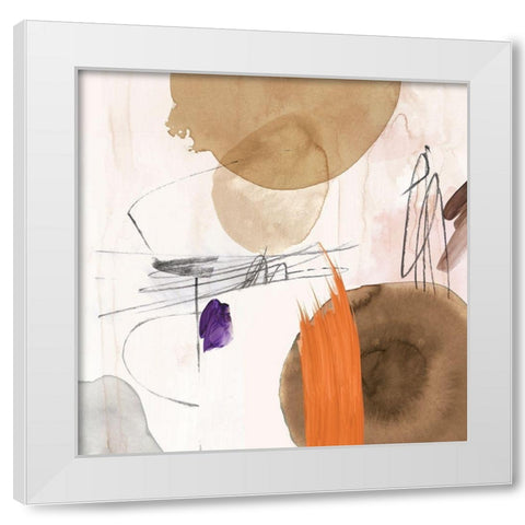 Velvet At Dusk II White Modern Wood Framed Art Print by PI Studio