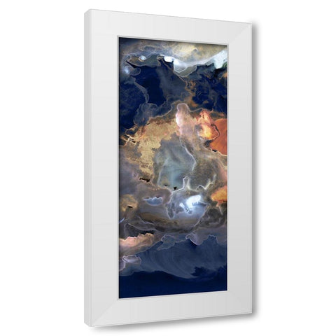 Storm in Moonlight I White Modern Wood Framed Art Print by PI Studio