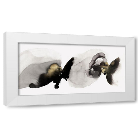 Flowing Rythm I  White Modern Wood Framed Art Print by PI Studio