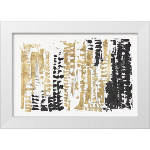 Aureate I  White Modern Wood Framed Art Print by PI Studio