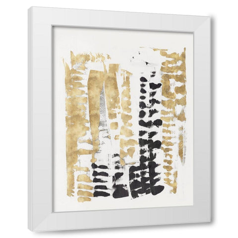 Aureate II White Modern Wood Framed Art Print by PI Studio