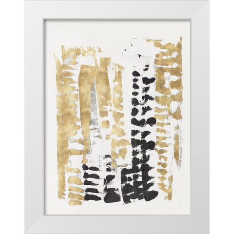 Aureate II White Modern Wood Framed Art Print by PI Studio