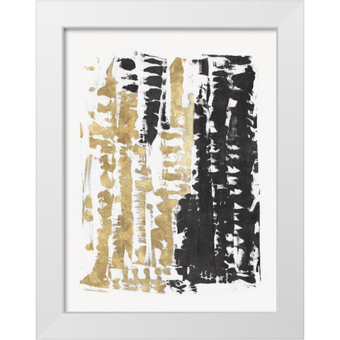 Aureate III White Modern Wood Framed Art Print by PI Studio