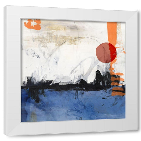 Midnight Rise I White Modern Wood Framed Art Print by PI Studio