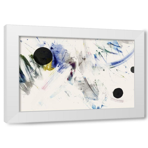 Space Oddity I  White Modern Wood Framed Art Print by PI Studio