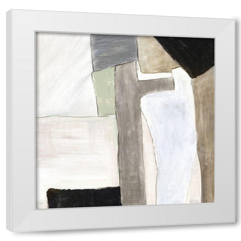 Rearrange Space I  White Modern Wood Framed Art Print by PI Studio