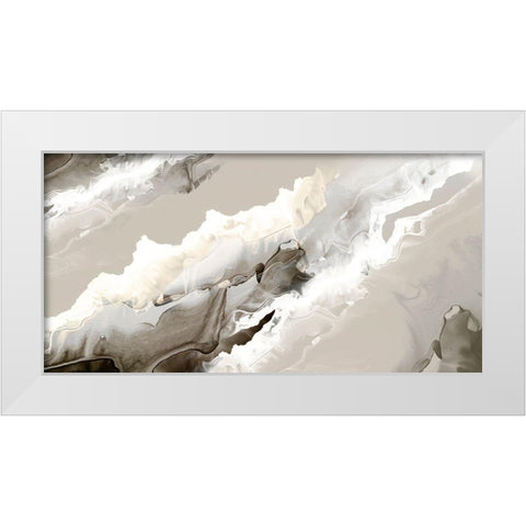 Coral Reef Dreams  White Modern Wood Framed Art Print by PI Studio