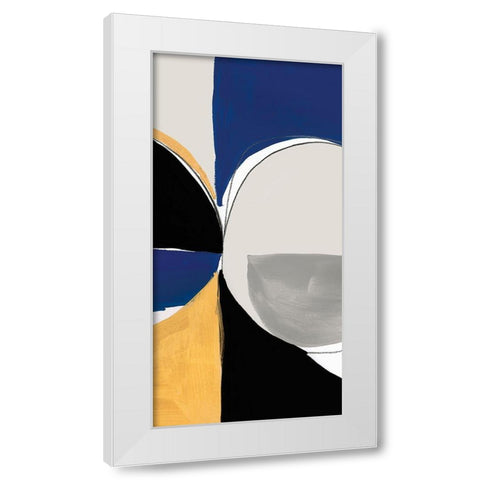 Azure Reflector II White Modern Wood Framed Art Print by PI Studio