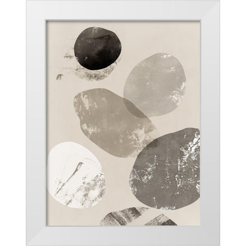 Floating Rocks I  White Modern Wood Framed Art Print by PI Studio