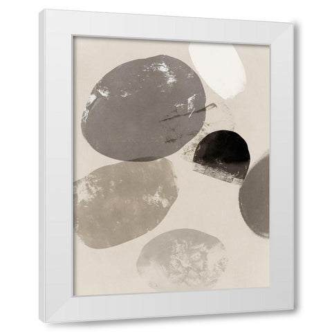 Floating Rocks II White Modern Wood Framed Art Print by PI Studio