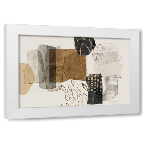 Shape of Formation I  White Modern Wood Framed Art Print by PI Studio