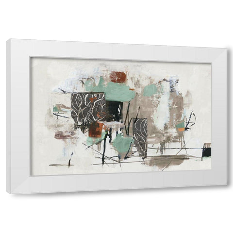 Lyrical  White Modern Wood Framed Art Print by PI Studio