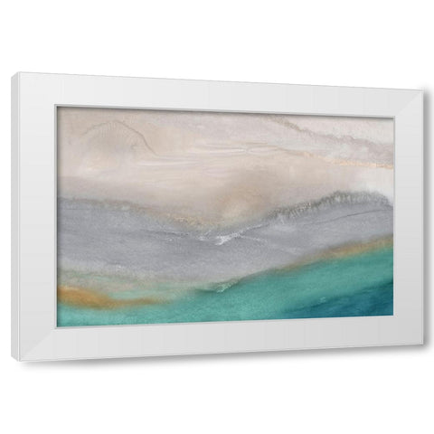 Ocean Drive  White Modern Wood Framed Art Print by PI Studio