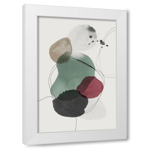 Kachi II White Modern Wood Framed Art Print by PI Studio