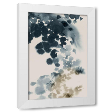 Emerald Azure I  White Modern Wood Framed Art Print by PI Studio