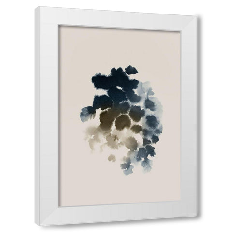 Emerald Azure II White Modern Wood Framed Art Print by PI Studio