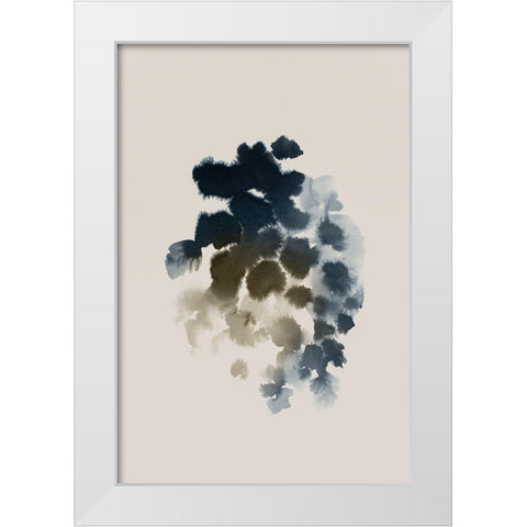 Emerald Azure II White Modern Wood Framed Art Print by PI Studio