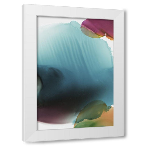 Rainbow Luster I  White Modern Wood Framed Art Print by PI Studio