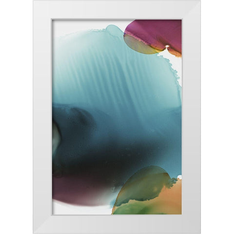 Rainbow Luster I  White Modern Wood Framed Art Print by PI Studio