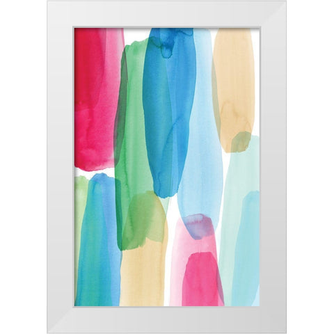 Accent Pink I  White Modern Wood Framed Art Print by PI Studio