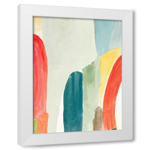 Colour Arch II White Modern Wood Framed Art Print by PI Studio