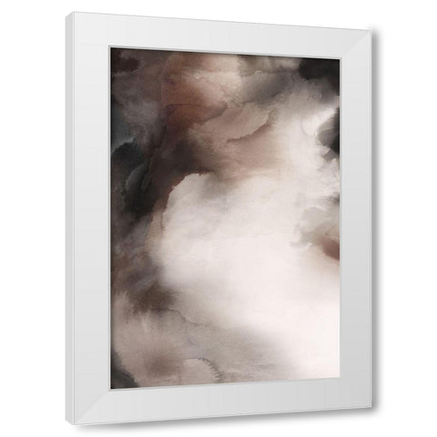 London Smoke  White Modern Wood Framed Art Print by PI Studio