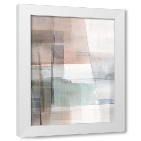 Soft Plaid II White Modern Wood Framed Art Print by PI Studio