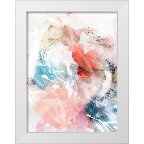 Soft Wash I  White Modern Wood Framed Art Print by PI Studio