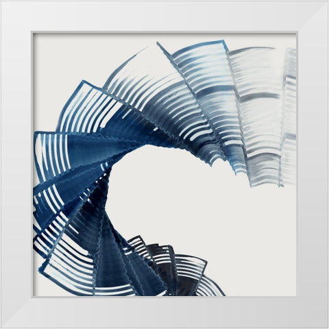 Fabric Folds  White Modern Wood Framed Art Print by PI Studio