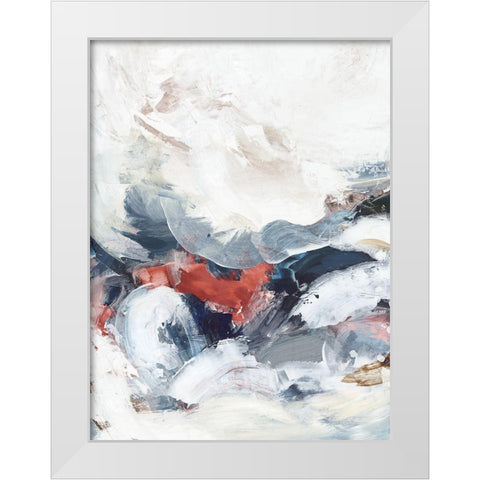 Drifting Together  White Modern Wood Framed Art Print by PI Studio