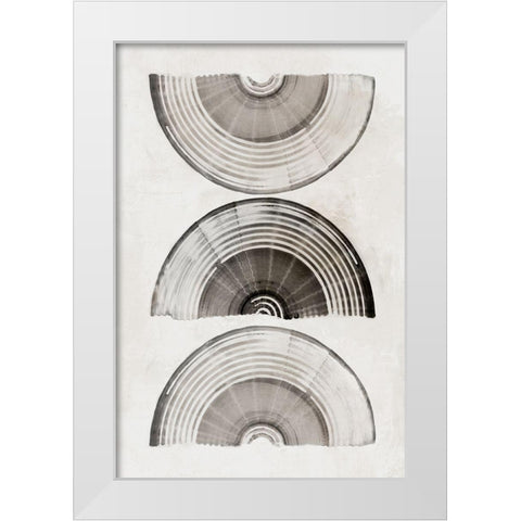 Sophisticatted Lines I  White Modern Wood Framed Art Print by PI Studio