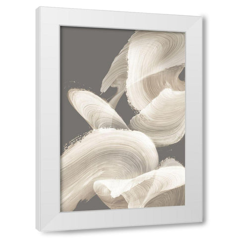 Evolution of White  White Modern Wood Framed Art Print by PI Studio