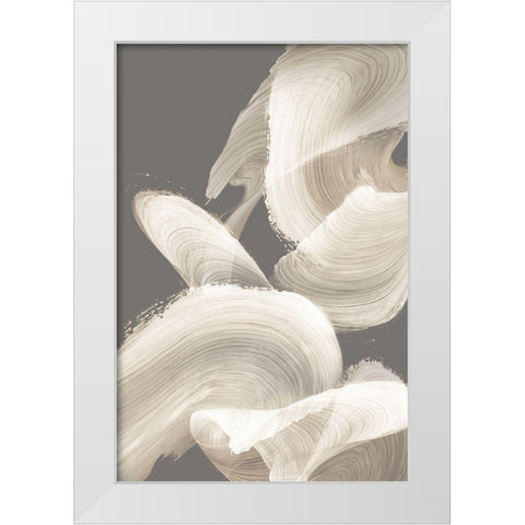 Evolution of White  White Modern Wood Framed Art Print by PI Studio