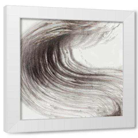 Gestural Swag  White Modern Wood Framed Art Print by PI Studio