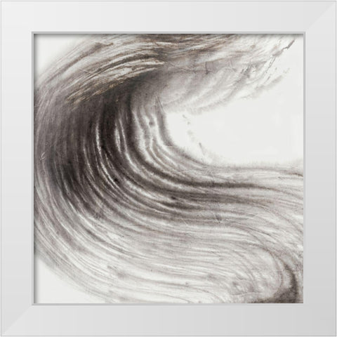 Gestural Swag  White Modern Wood Framed Art Print by PI Studio