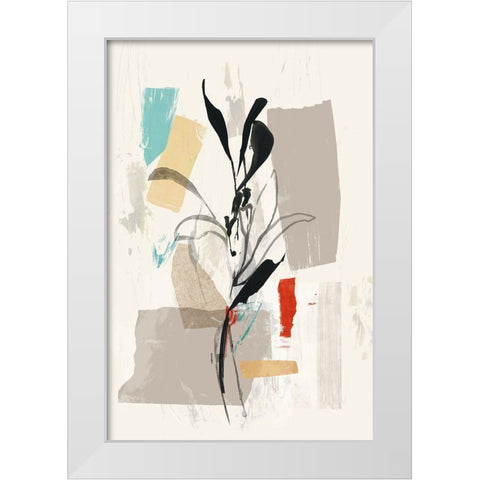 Simple Flower II  White Modern Wood Framed Art Print by PI Studio