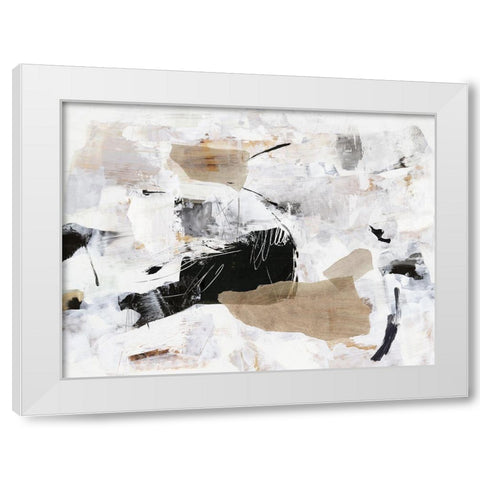 Sweet Whispers White Modern Wood Framed Art Print by PI Studio