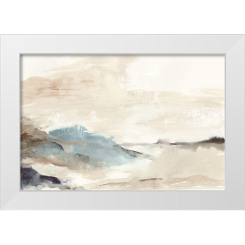 Hills in the Fog  White Modern Wood Framed Art Print by PI Studio