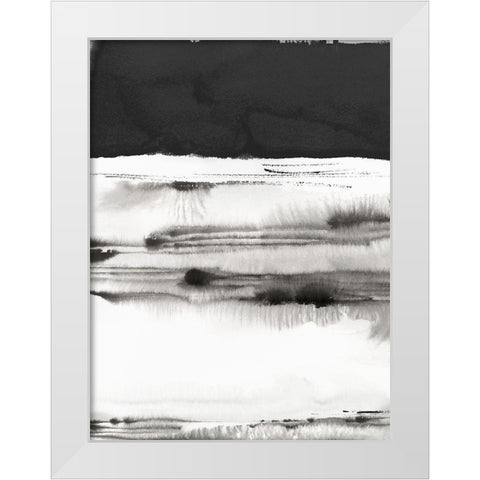 Rhythm of Sea I  White Modern Wood Framed Art Print by PI Studio