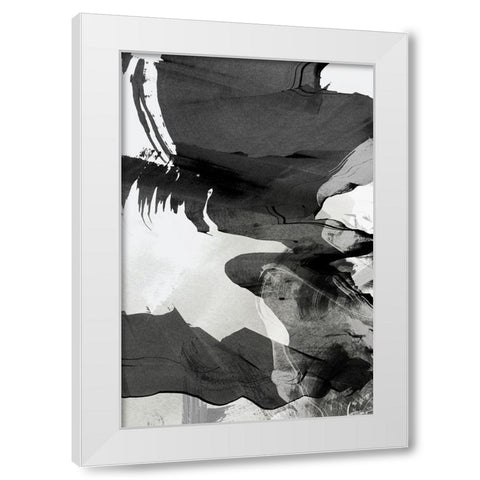 Warped II White Modern Wood Framed Art Print by PI Studio